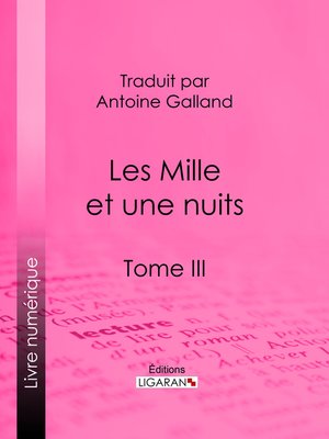 cover image of Les Mille et une nuits
